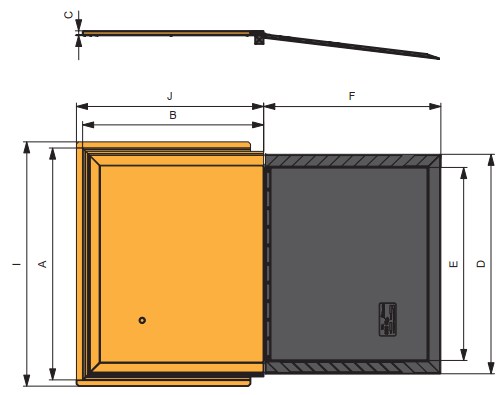 RM2 Manual folding ramp